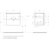 База под раковину BELBAGNO MARINO-CER-MINI-600-2C-SO-BL-P