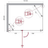 Душевой уголок BELBAGNO ETNA-AH-12-80/90-C-Cr